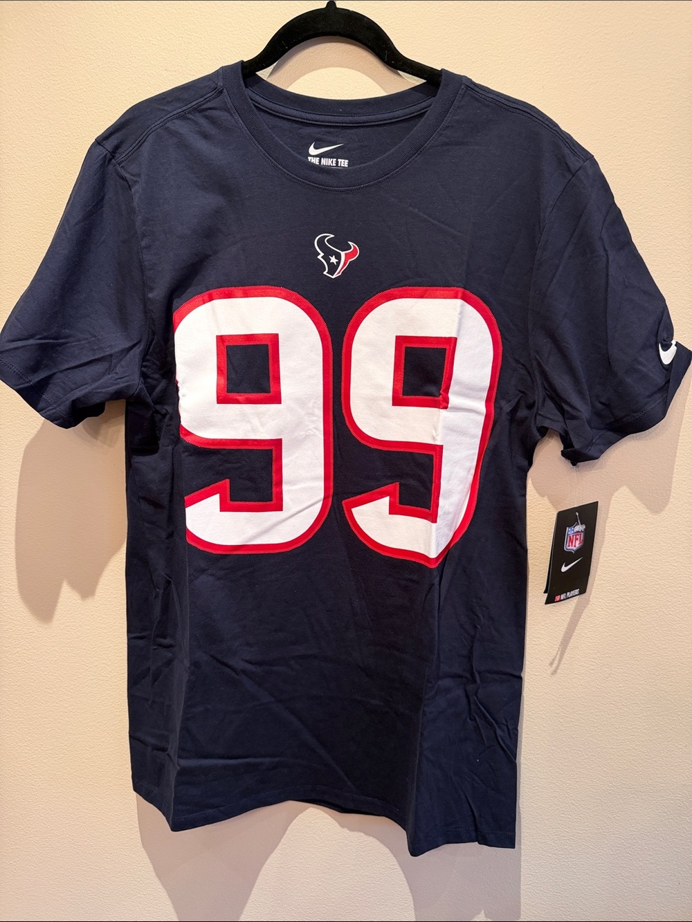Nike - Navy Houston Texans #99 Watt Short-Sleeve Tee - NWT